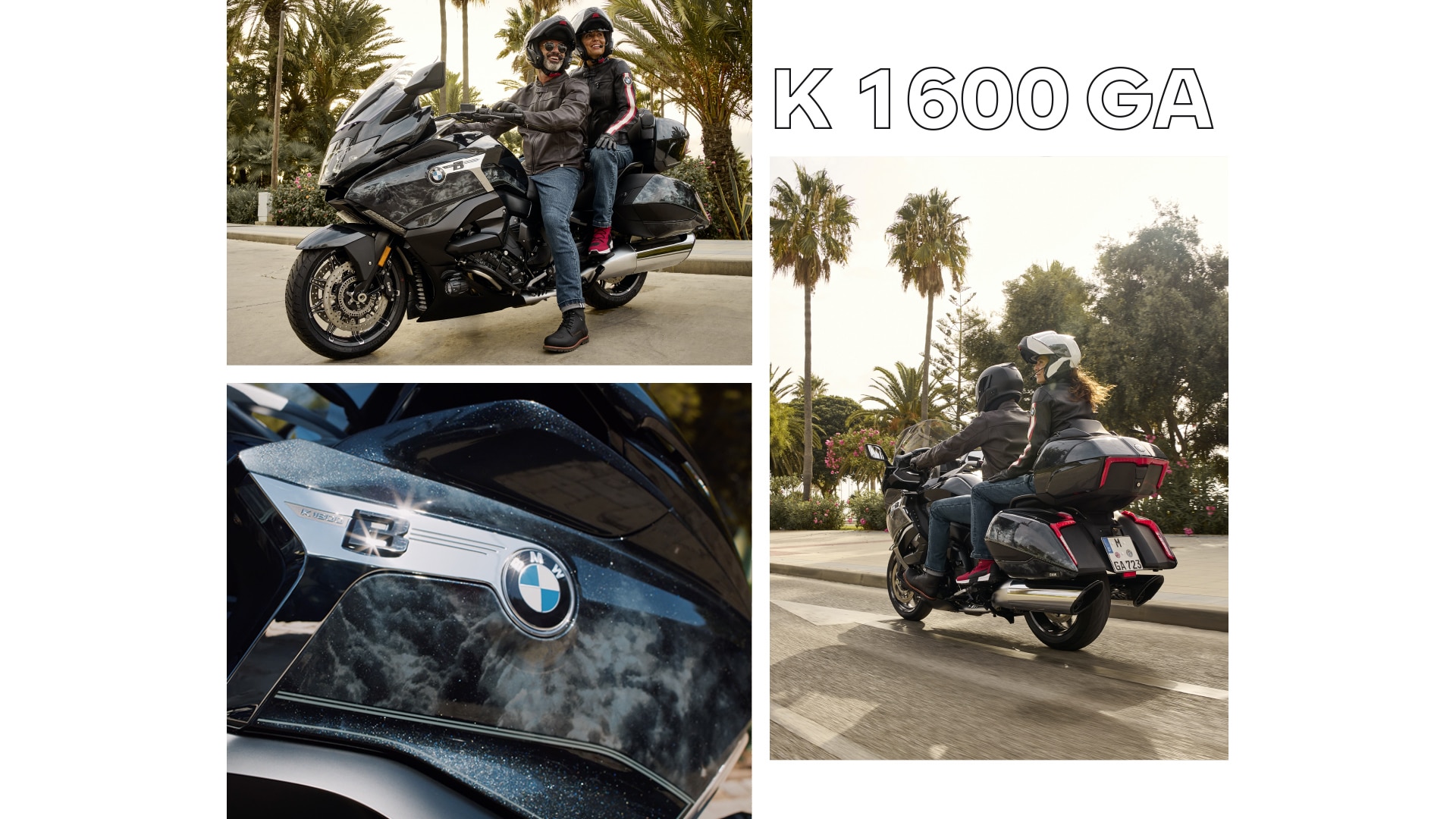 Az Option 719 Midnight különkiadású K 1600 B leparkolva profilból