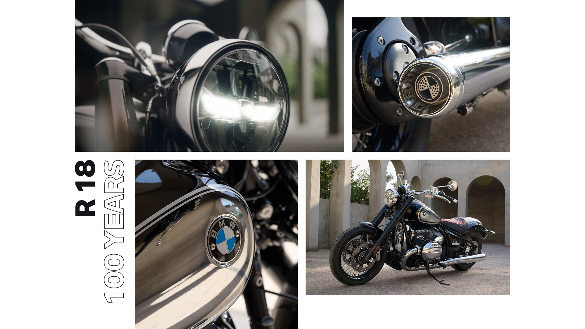 A BMW R 18 100 Years limitált kiadású modell a BMW Motorrad 100. évfordulójára 