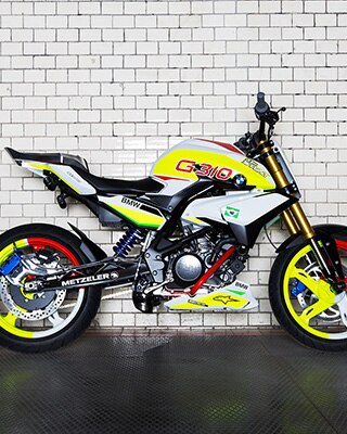 A BMW Concept Stunt G 310 modell.