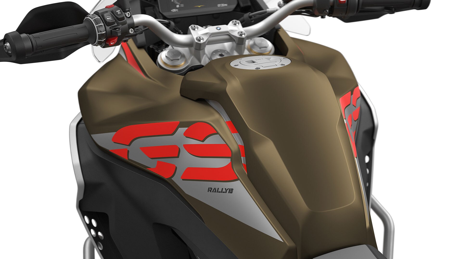 Itt az F 850 GS Adventure tankját látjuk.