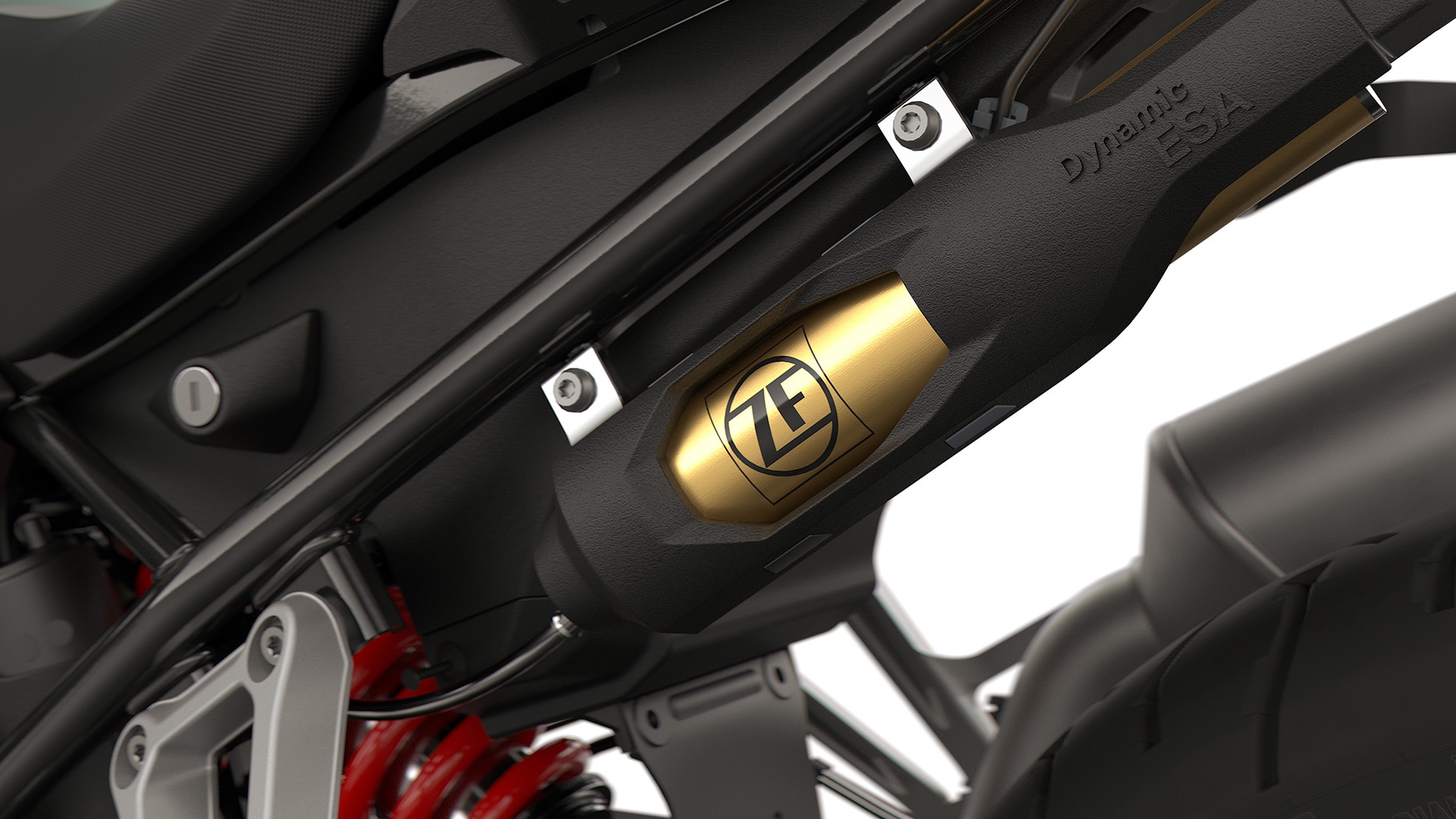 A BMW Motorrad F 900 GS Adventure motorja Dynamic ESA rendszerrel