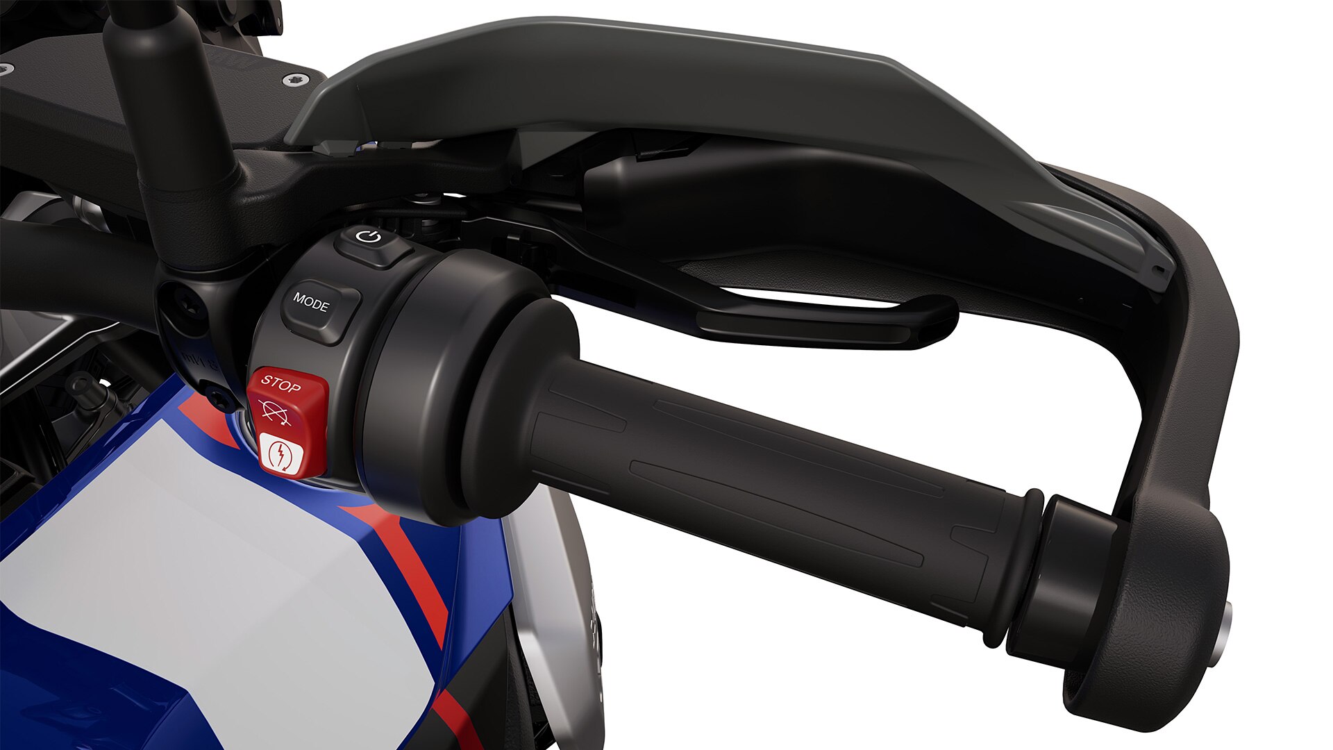 A BMW Motorrad R 1300 GS Trophy motorjának kézifékkarja