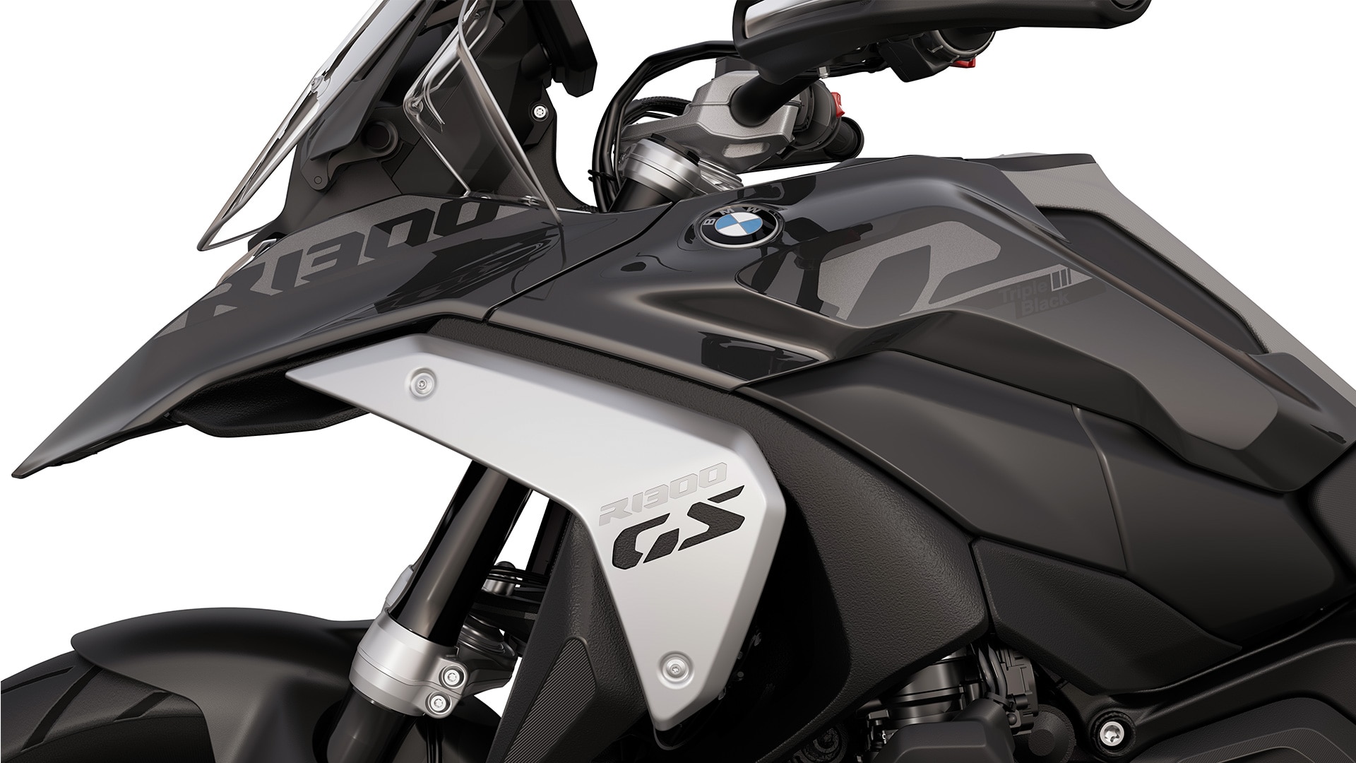Az BMW Motorrad R 1300 GS modelljének „Triple Black” felirata