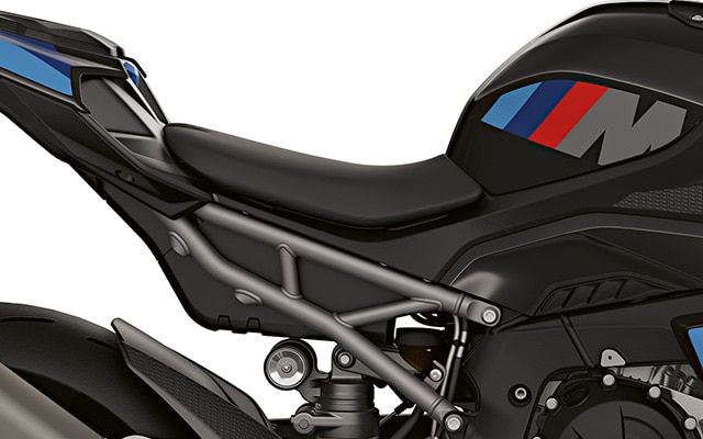 A BMW Motorrad M 1000 R modelljének hátsó váza és lengőkarja