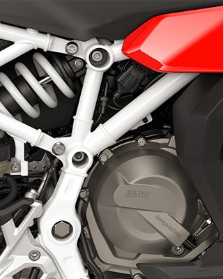 A BMW Motorrad F 450 RR soros kéthengeres motorja