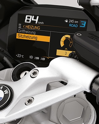 Az R 1250 RS ülésfűtése