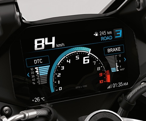 Az R 1250 RS Corescreen Sport képernyője