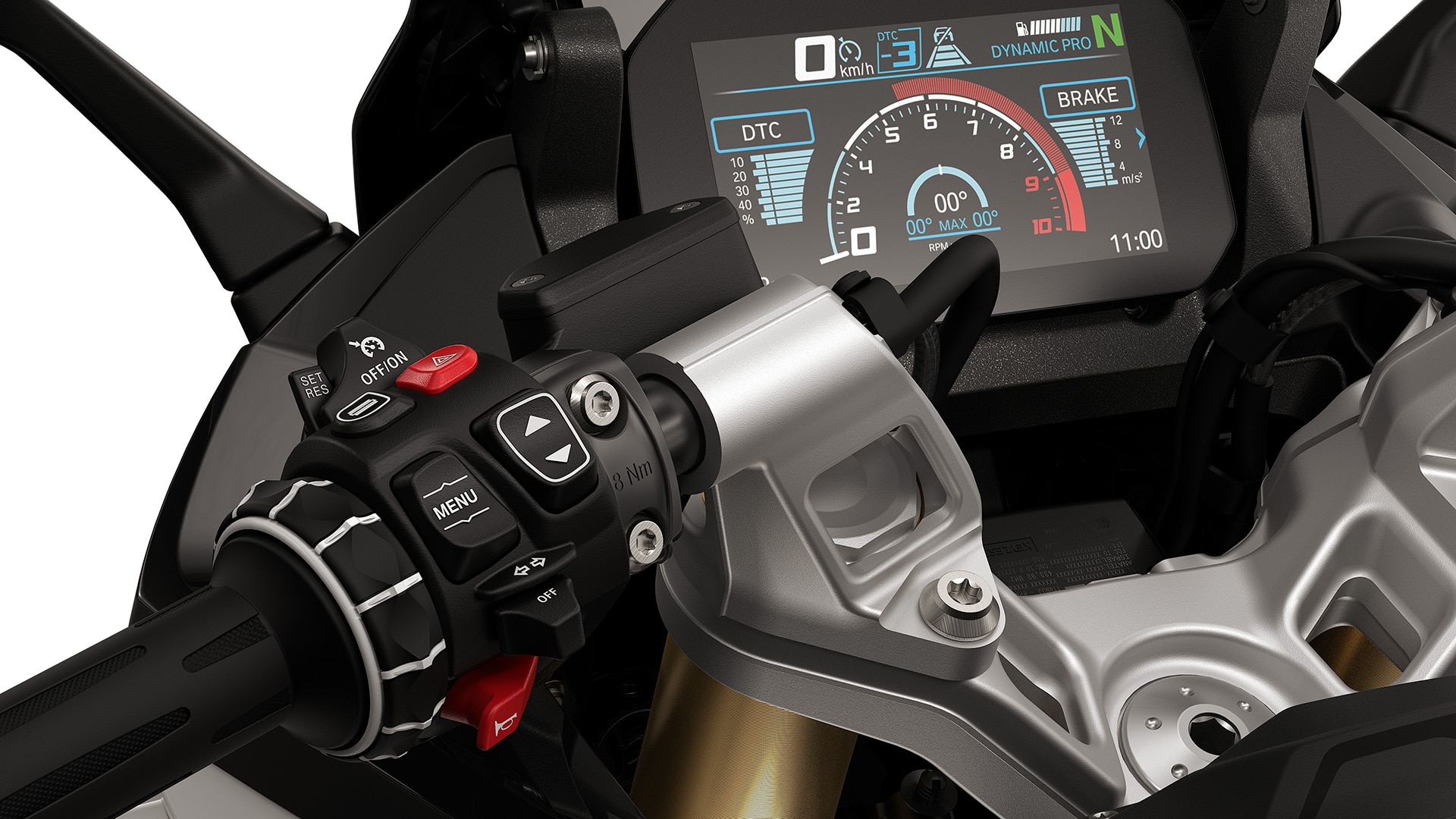 A BMW Motorrad R 1300 R modelljének DTC-Shift funkciója