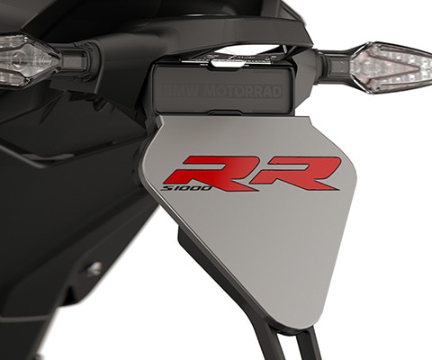 Az S 1000 RR dinamikus hátsó része rövid rendszámtáblatartóval