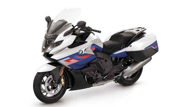 A K 1600 GT Lightwhite uni / Racingblue metallic / Racingred uni fényezéssel.