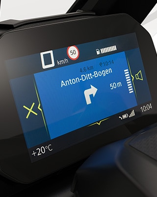 A BMW Motorrad C 400 X Connectivity-funkciói