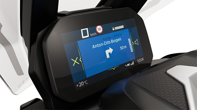 A BMW Motorrad C 400 X Connectivity-funkciói