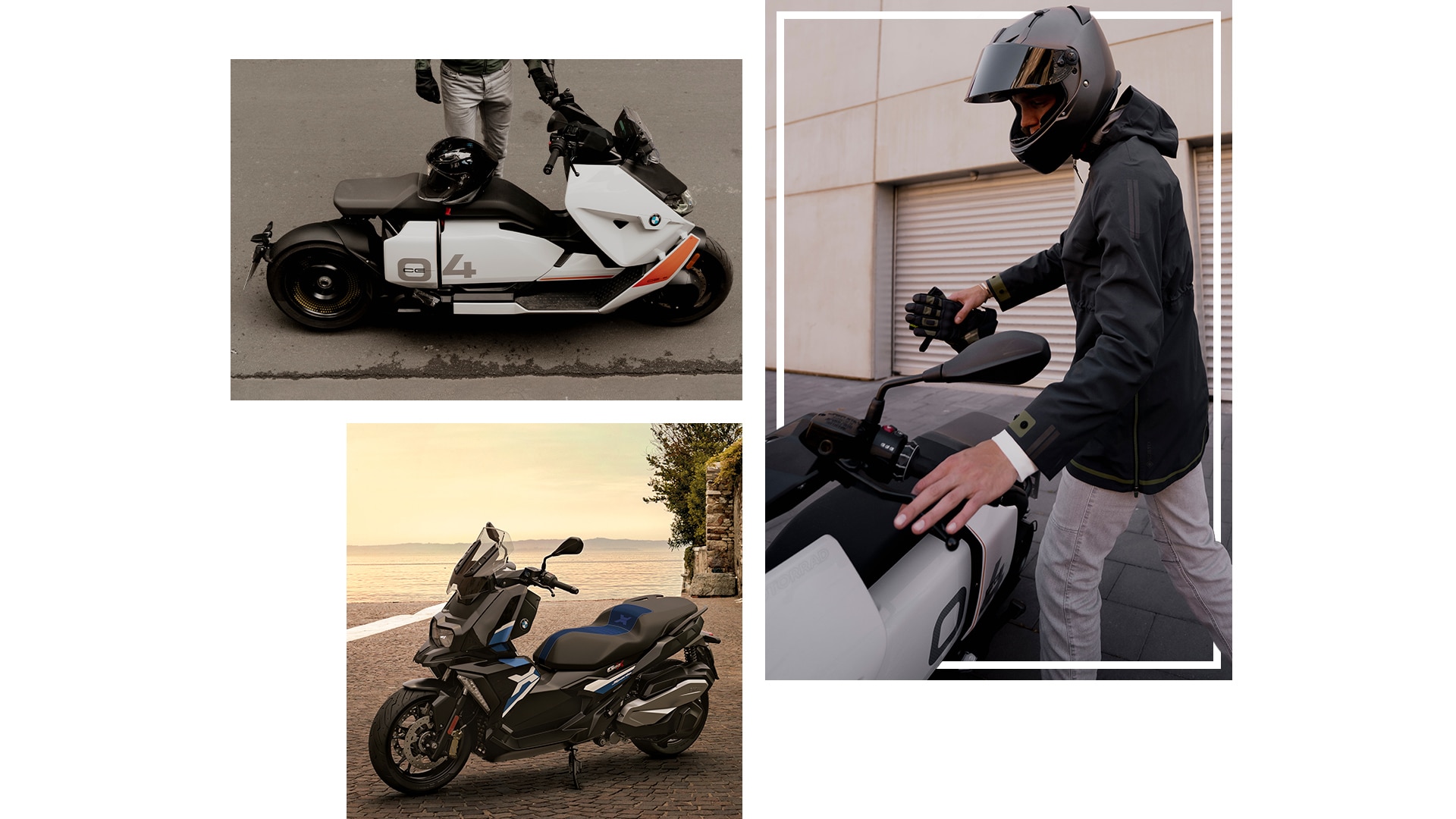 A BMW Motorrad robogó-, roller- és eParkourer-modellek áttekintése.